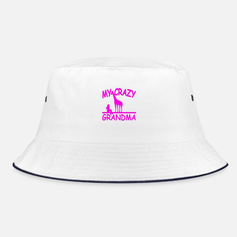 Oma - Bucket Hat - Weiß/Navy