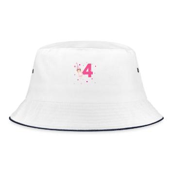 4e anniversaire fée rose - Bob - blanc/marine - Devant