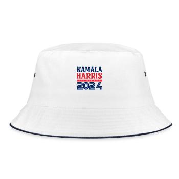 Vintage Kamala Harris 2024 for the electorate campaign - Bucket Hat - white/navy - Front