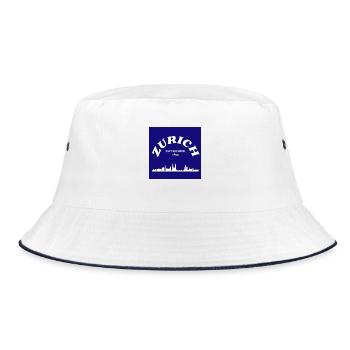 Zürich - Bucket Hat - Weiß/Navy - Vorne