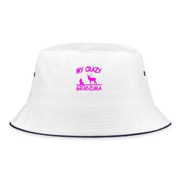 granny - Bucket Hat - white/navy - Front