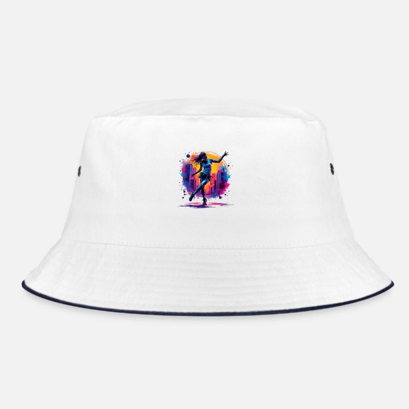 femme hip hop - Bob - blanc/marine