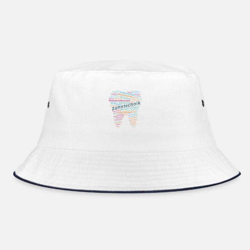 Dental Technology Wordcloud colorful Bucket Hat