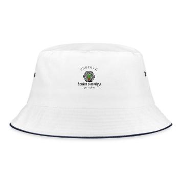 I can't I have a hypnosis session for my plant - Bucket Hat - white/navy - Front