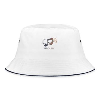 Feel the Beat – Clé abstraite - Bob - blanc/marine - Devant