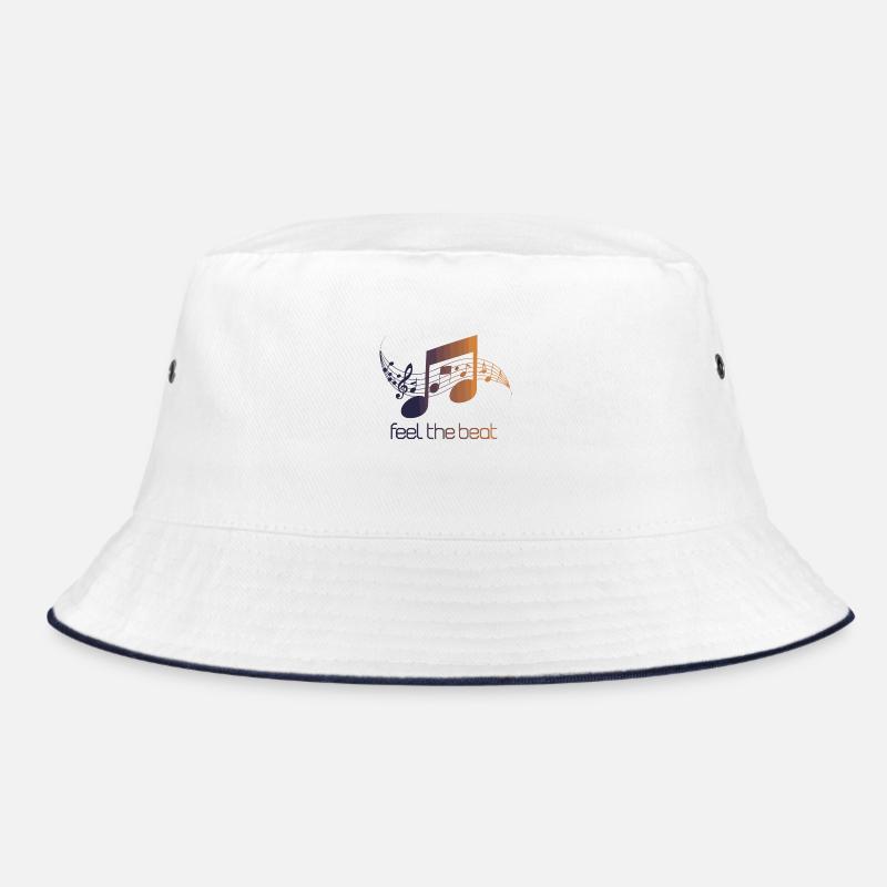 Feel the Beat – Abstrakter Notenschlüssel Bucket Hat