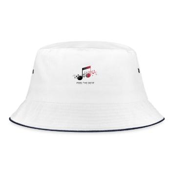 Feel the Beat – Clé abstraite - Bob - blanc/marine - Devant