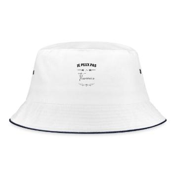 I CAN'T I HAVE FLAMENCO - HUMOR - Bucket Hat - white/navy - Front