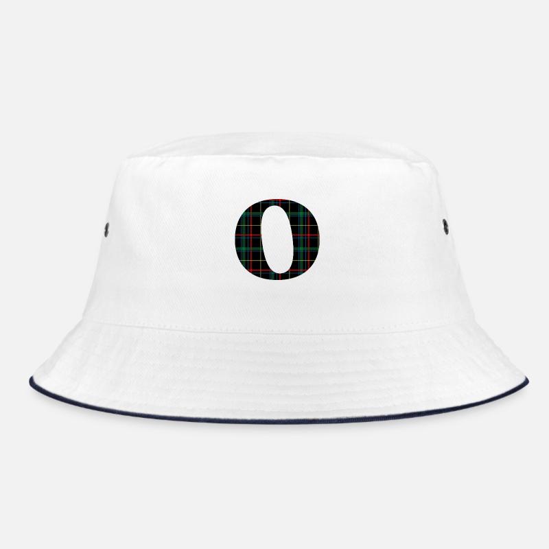 Monogramm o schottischer Tartan Bucket Hat