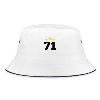 71 ans étoile - cadeau 71e anniversaire - Bob - blanc/marine - Devant