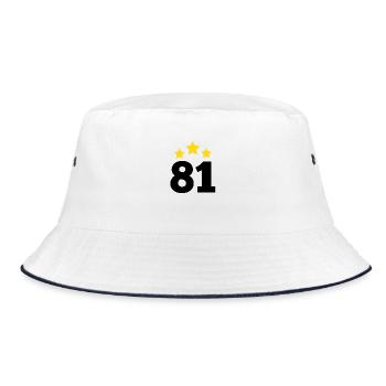 81 ans étoile - cadeau 81e anniversaire - Bob - blanc/marine - Devant
