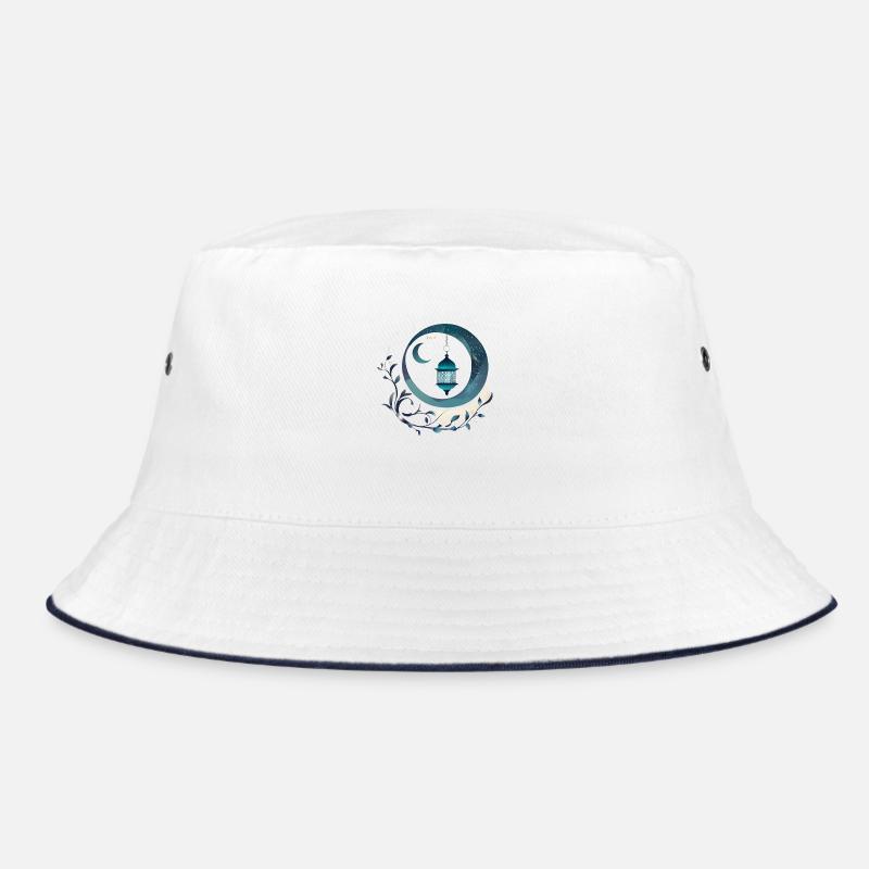 Ramadan Geschenk Eid Mubarak Islam Allah Muslim - Bucket Hat - Weiß/Navy