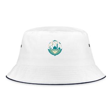 Ramadan Gift Eid Mubarak Islam Allah Muslim - Bucket Hat - white/navy - Front