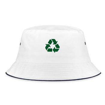 Recycling - Bucket Hat - white/navy - Front