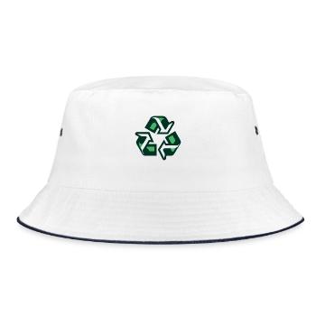 Recycling - Bucket Hat - white/navy - Front
