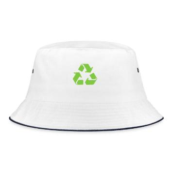 Recyclage - Bob - blanc/marine - Devant