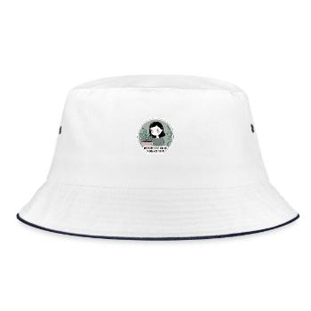 Introverted But Willing to Discuss Plants - Bucket Hat - white/navy - Front
