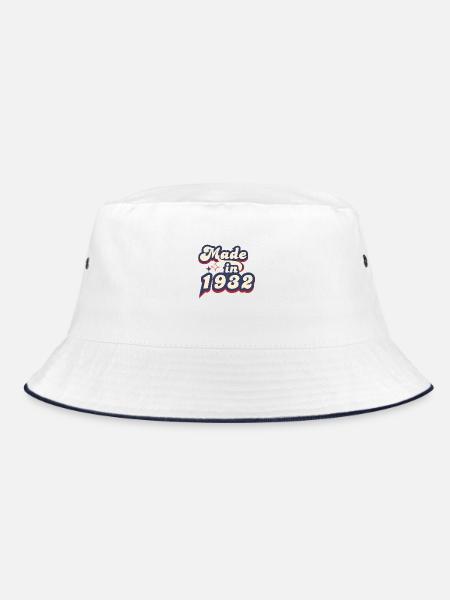 Made in 1932 retro - Bob - blanc/marine - Devant