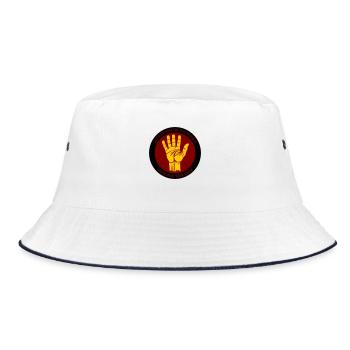 Shoplifters unite! - Bucket Hat - white/navy - Front