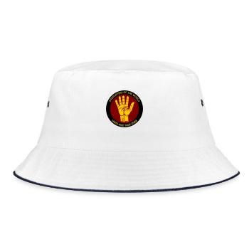 Shoplifters unite! - Bucket Hat - white/navy - Front