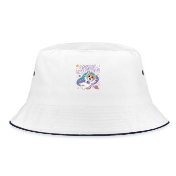 Chat Cosmique – Pouvoir Intergalactique du Chat - Bob - blanc/marine - Devant