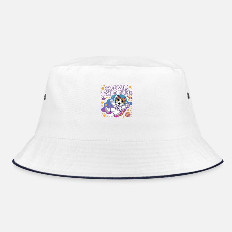 Cosmic Cat-titude – Intergalactic Cat Power Bucket Hat