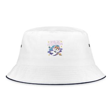 Chat Cosmique – Pouvoir Intergalactique du Chat - Bob - blanc/marine - Devant