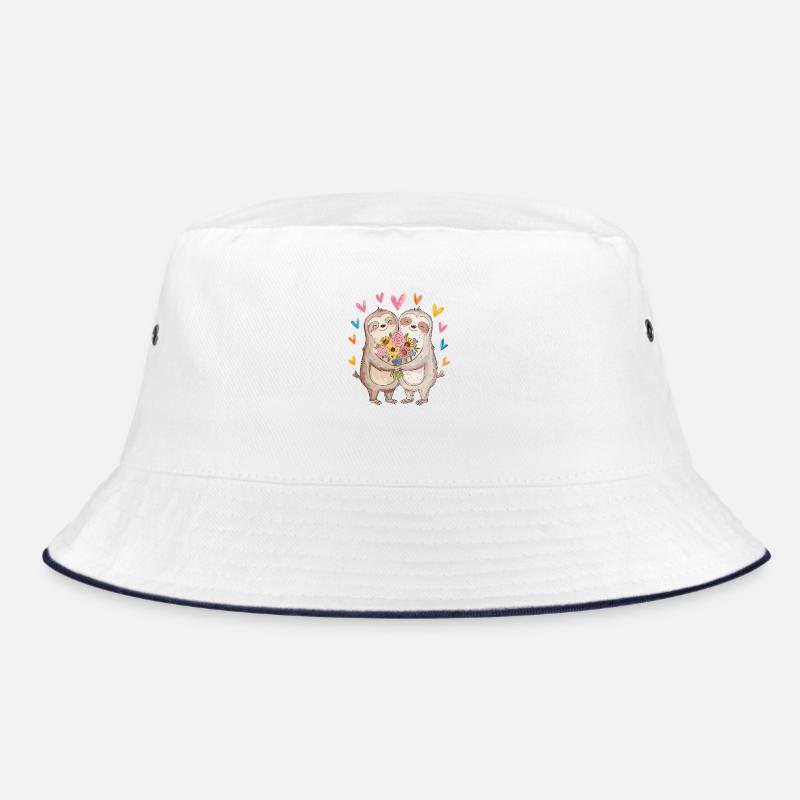 Faultier in der Liebe süß Bucket Hat