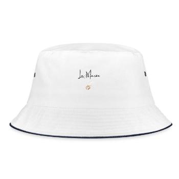 Die Braut - Bucket Hat - Weiß/Navy - Vorne
