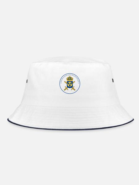 Das schwedische Atomwaffenprogramm - Bucket Hat - Weiß/Navy - Vorne