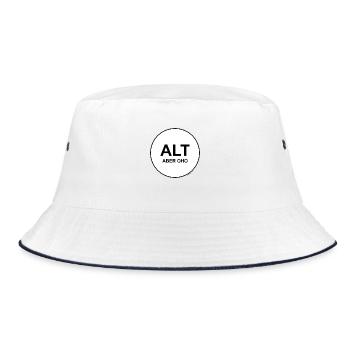 alt aber oho - Bucket Hat - Weiß/Navy - Vorne