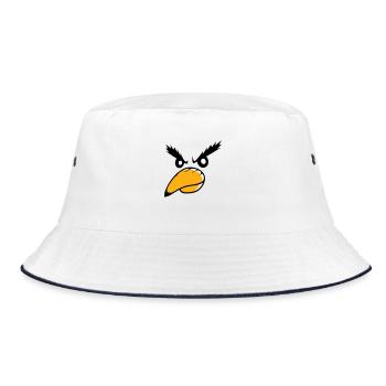 Corbeau oiseau Peeps Mal Cool Drôle Bande dessinée Humour Amusant - Bob - blanc/marine - Devant