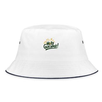 Holy Guacamole! - Bucket Hat - Weiß/Navy - Vorne