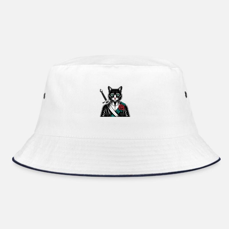 Die Samurai-Katze, die Bushido-Katze Bucket Hat