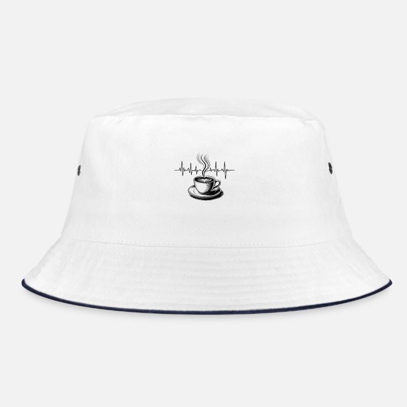 Coffee Heartbeat Bucket Hat