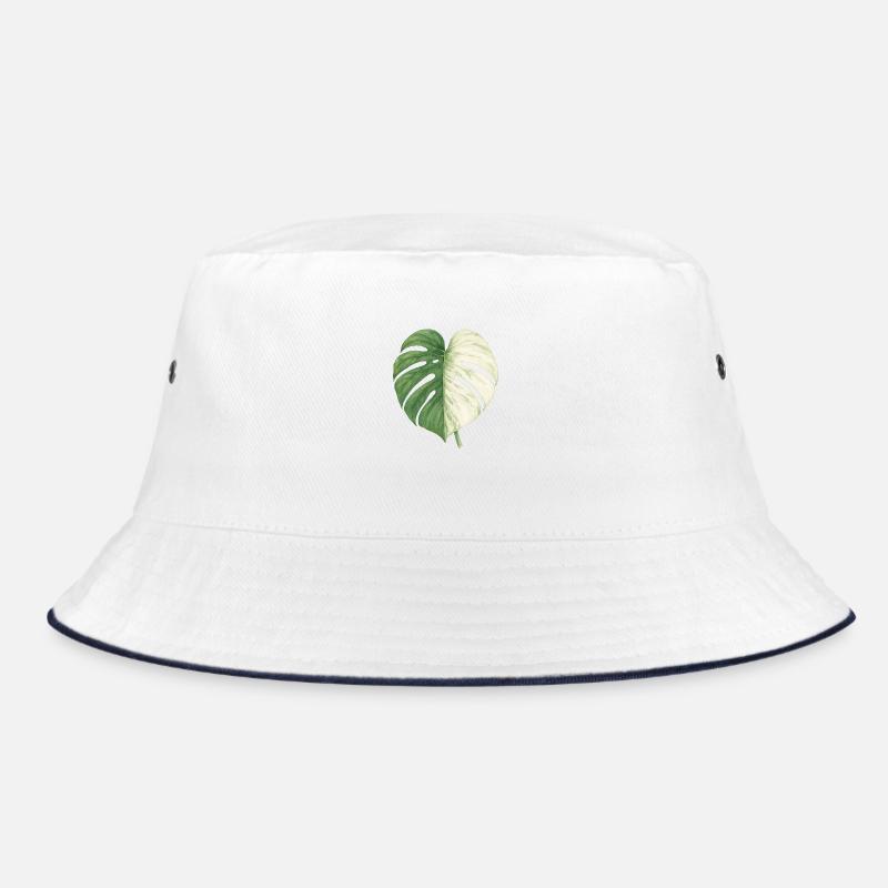 Monstera Albo – L’élégance en vert et blanc - Bob - blanc/marine