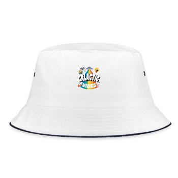 Galactic Vibes - Bucket Hat - white/navy - Front