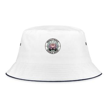 Inhale Peace, Exhale Doubt - Bucket Hat - white/navy - Front