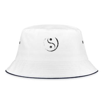 Yin and Yang Balancing - Bucket Hat - white/navy - Front