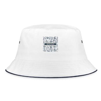 Motherhood - Bucket Hat - Weiß/Navy - Vorne