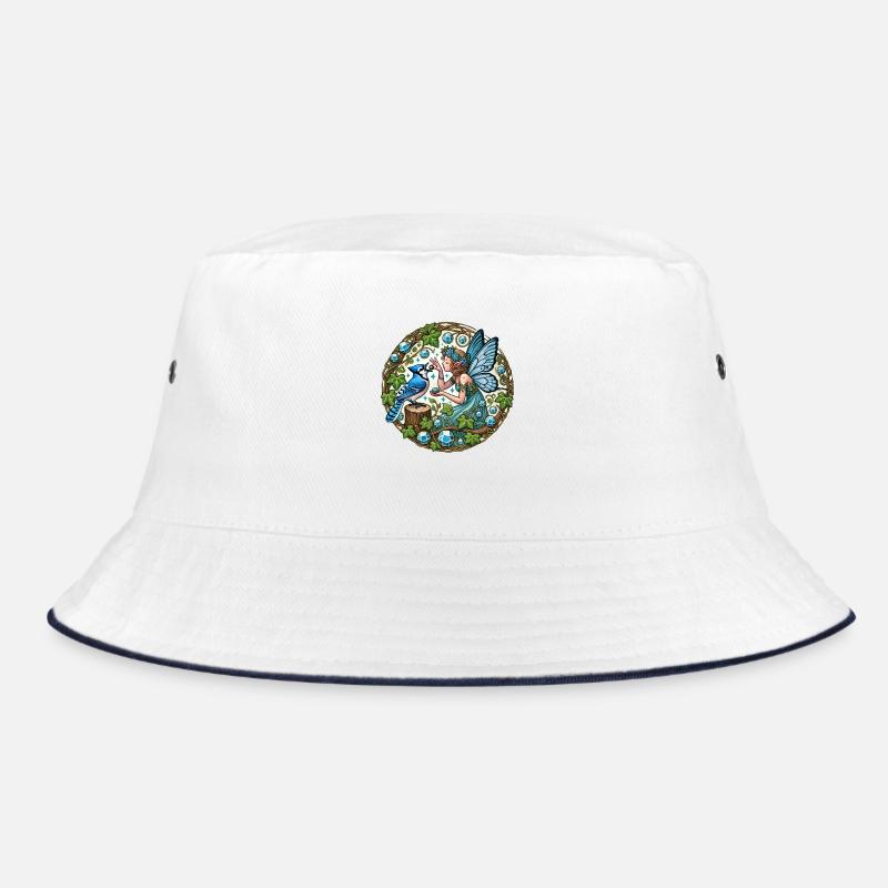 Blauhäher Fee Fantasy Kunst Bucket Hat