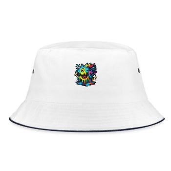 Monster - Bucket Hat - white/navy - Front