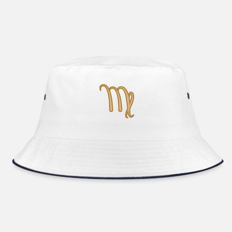 Jungfrau Sternzeichen Zweifarbig Golden Bucket Hat