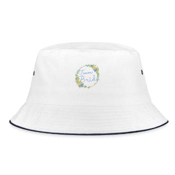 Team Bride /Team Braut - Bucket Hat - white/navy - Front