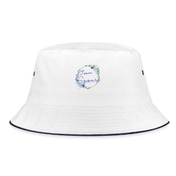 Team Spouse /Team Verlobte:r - Bucket Hat - white/navy - Front