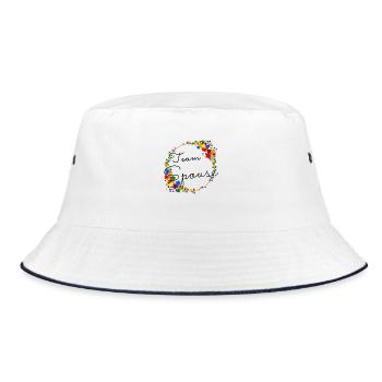 Team Spouse /Team Fiancée Pride Queer - Bucket Hat - white/navy - Front