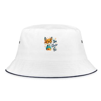 Renard intelligent avec des lunettes – Trop intelligent pour cela. - Bob - blanc/marine - Devant