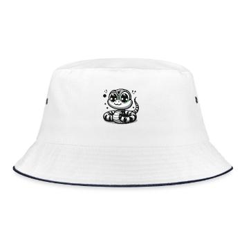 Serpent N&B - Bob - blanc/marine - Devant