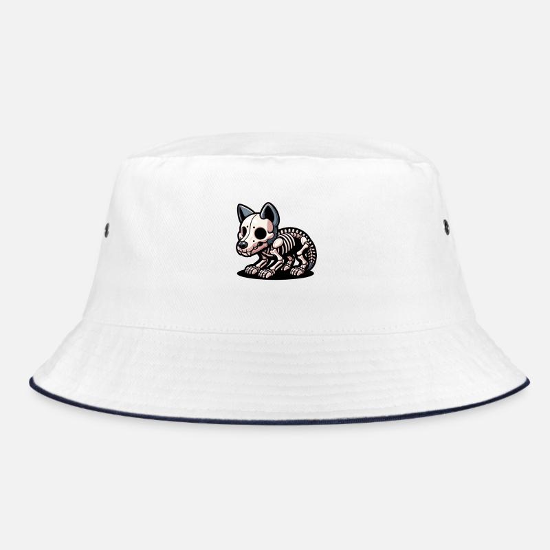 Skelett-Wolf Bucket Hat