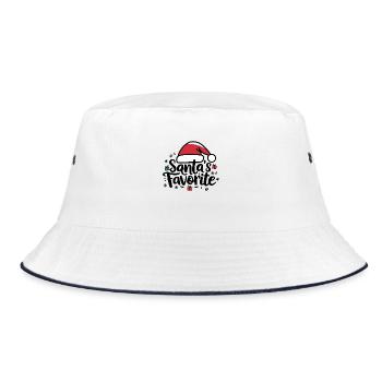 Le chapeau de Père Noël préféré du Père Noël - Bob - blanc/marine - Devant